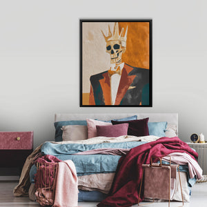 Crowned Bone King - Luxury Wall Art