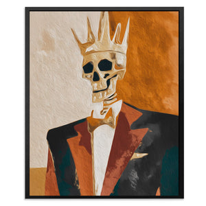 Crowned Bone King - Luxury Wall Art