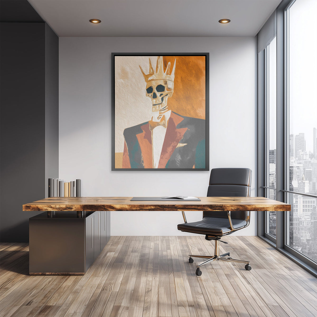 Crowned Bone King - Luxury Wall Art