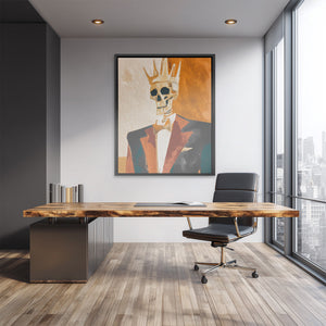 Crowned Bone King - Luxury Wall Art