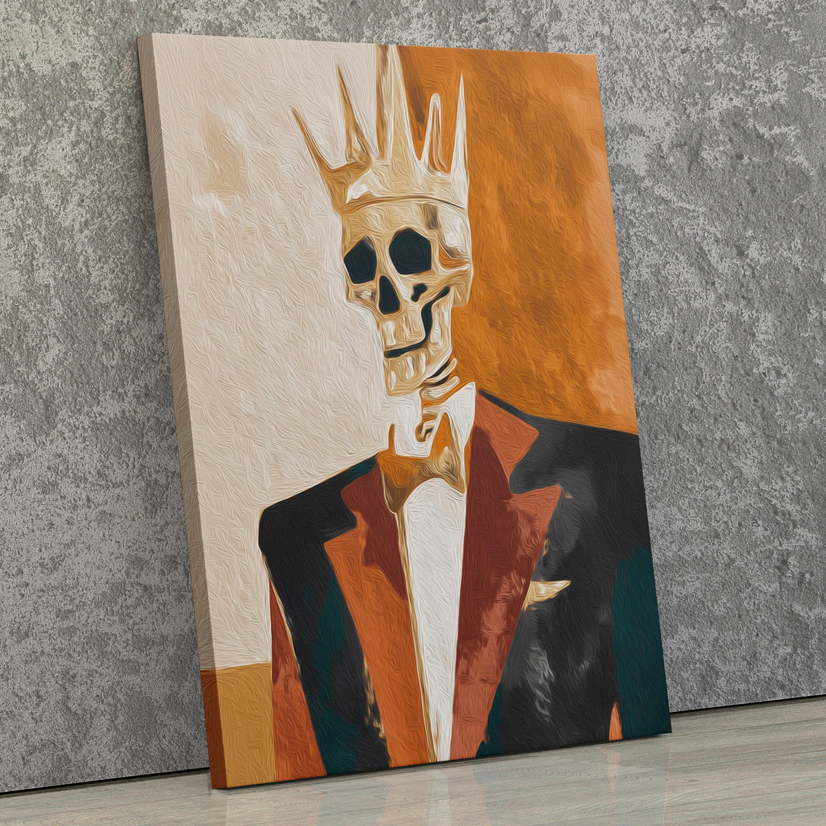 Crowned Bone King - Luxury Wall Art