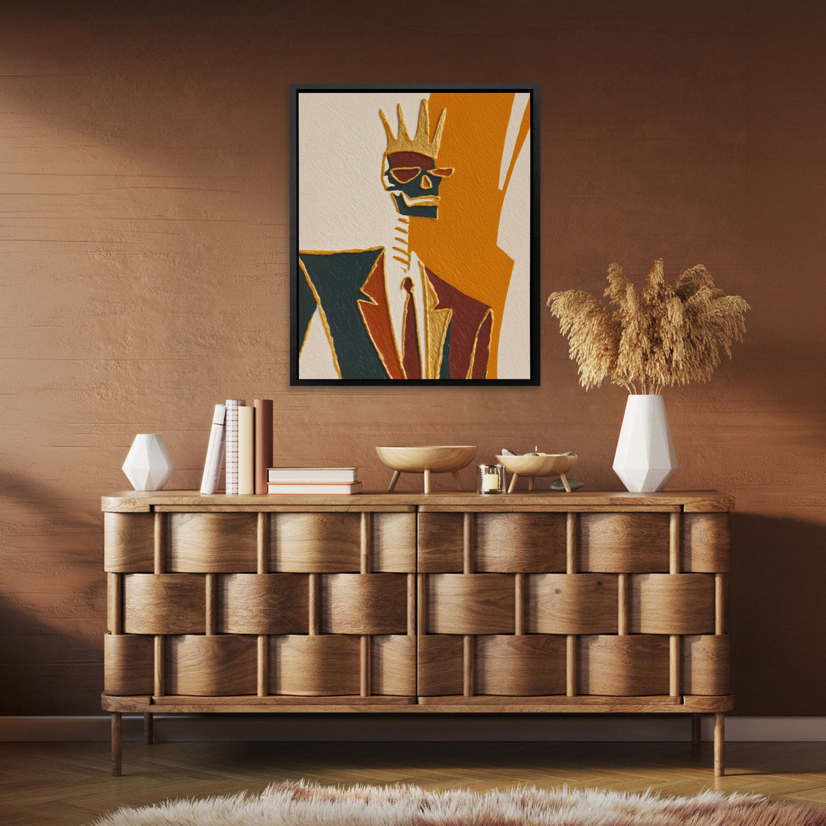 Crowned Bone Oracle - Luxury Wall Art
