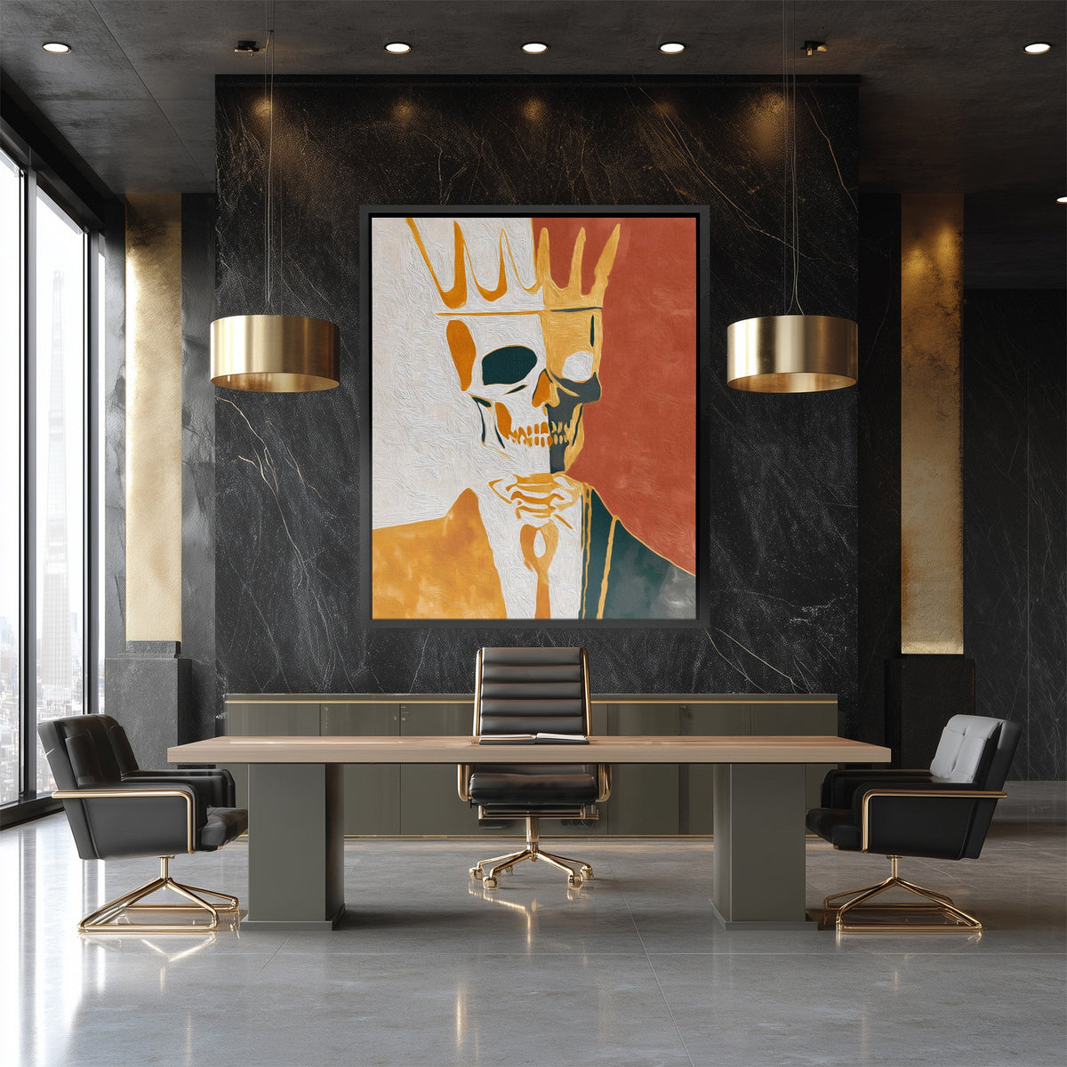 Crowned Bone Portrait - Luxury Wall Art