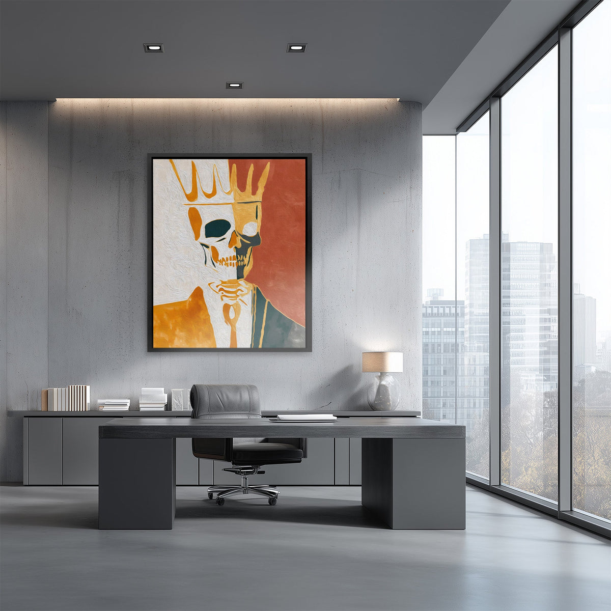 Crowned Bone Portrait - Luxury Wall Art