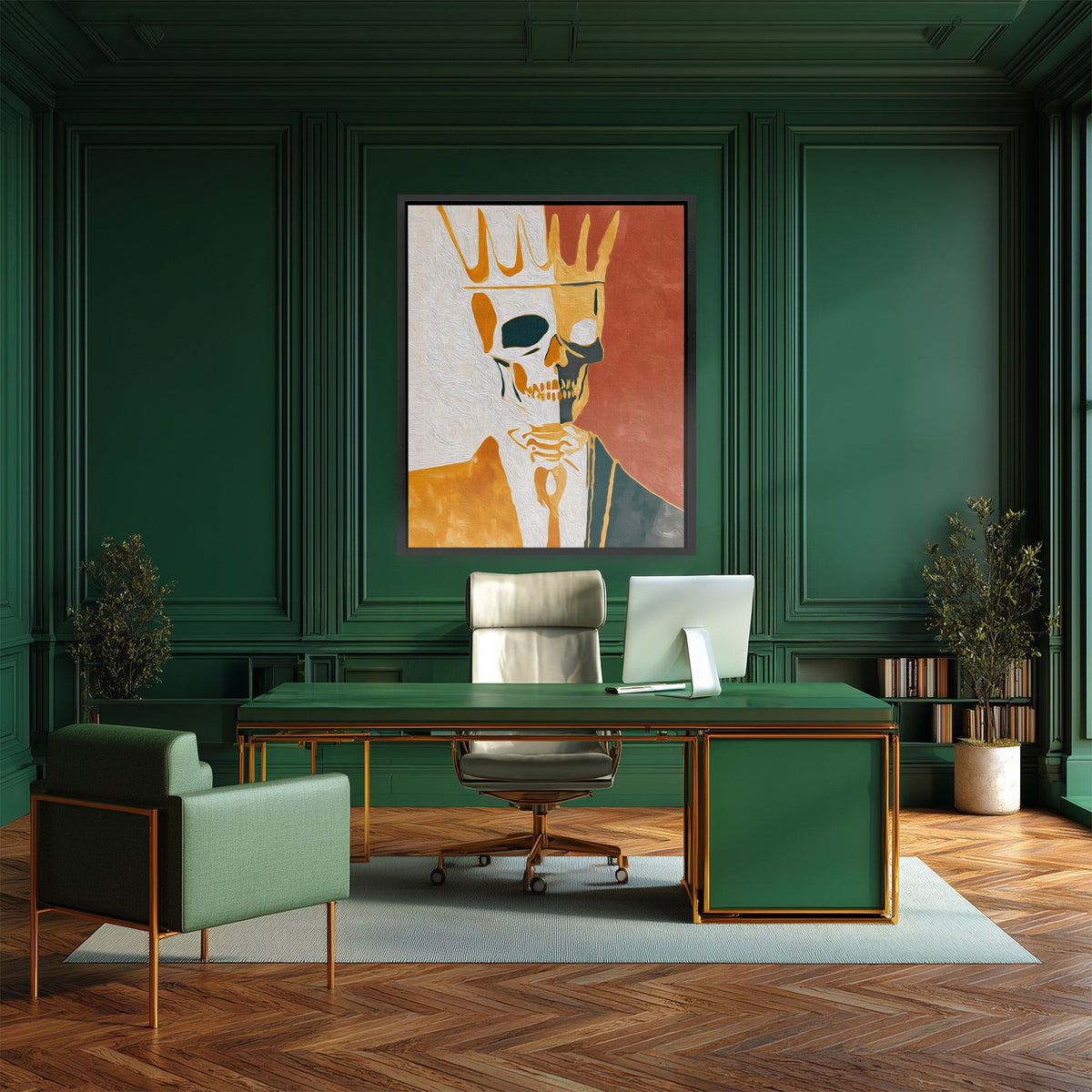 Crowned Bone Portrait - Luxury Wall Art