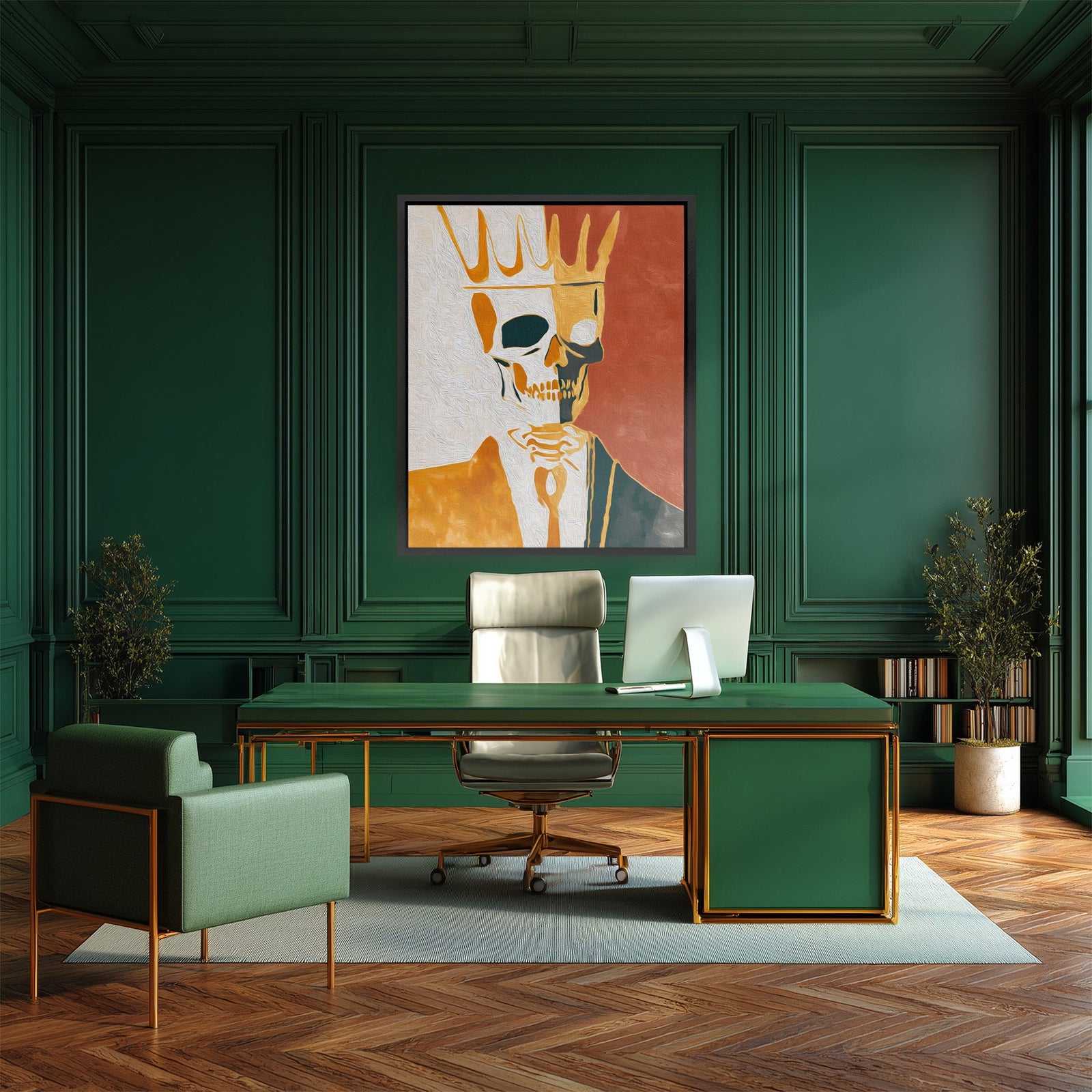 Crowned Bone Portrait - Luxury Wall Art