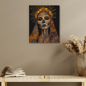 Crowned Calavera Portrait - Luxury Wall Art