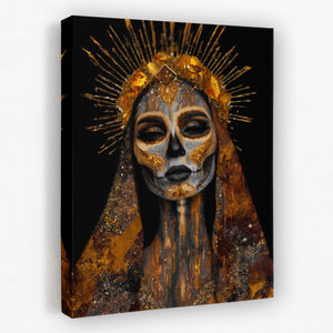 Crowned Calavera Portrait - Luxury Wall Art