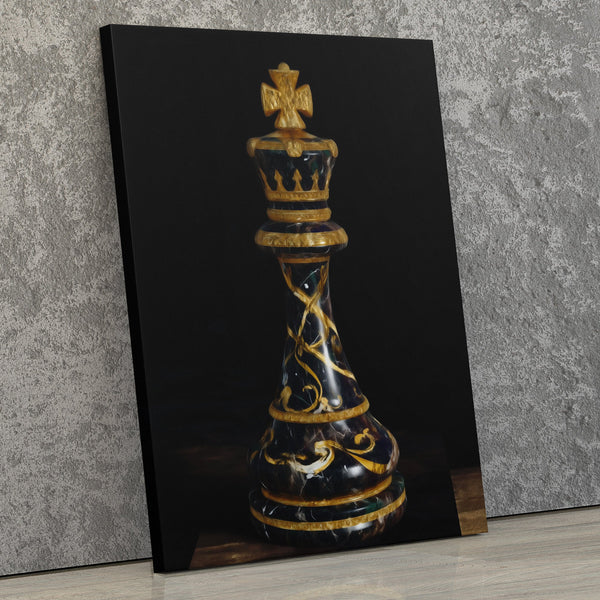 Crowned Chess Authority in a room
