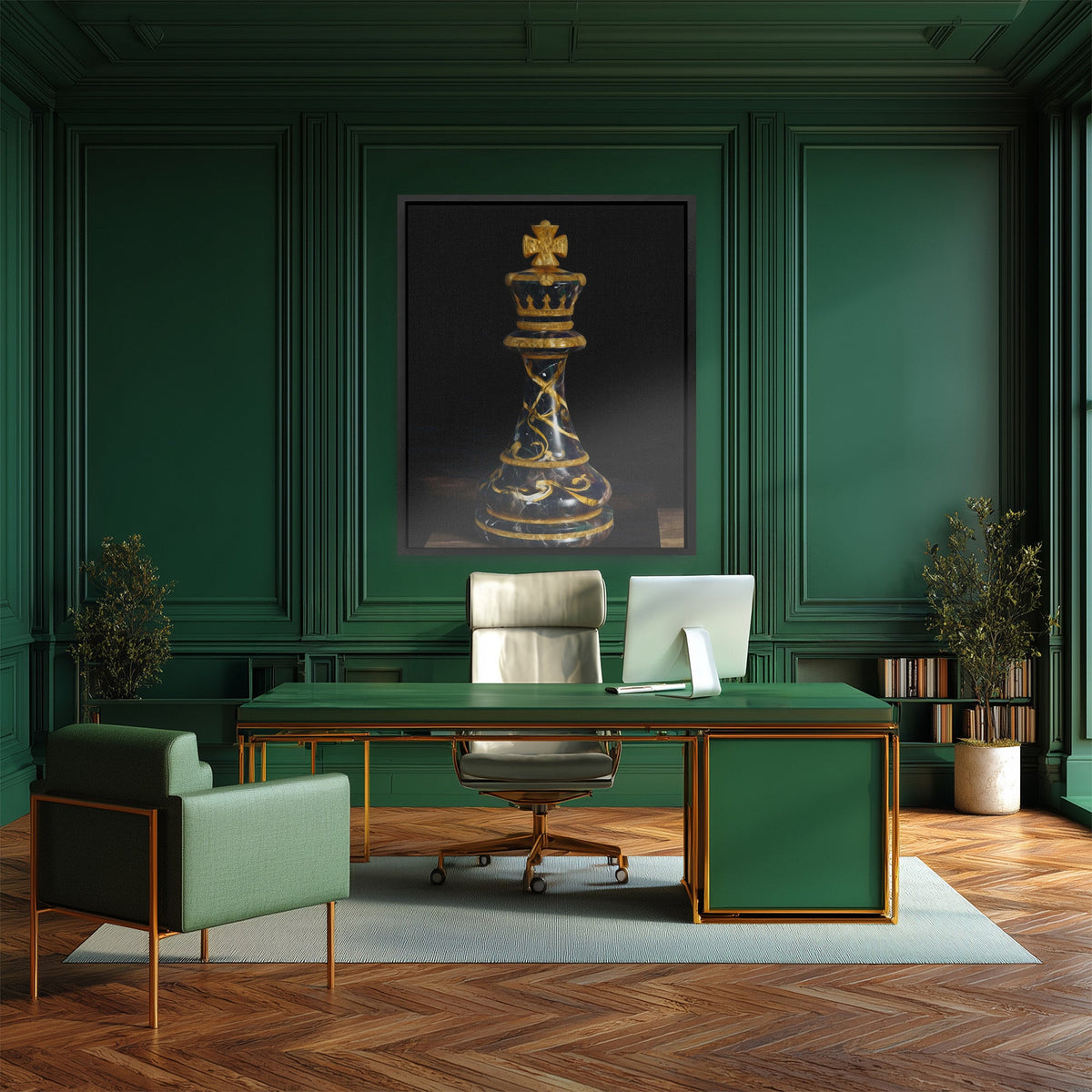 Crowned Chess Authority - Luxury Wall Art