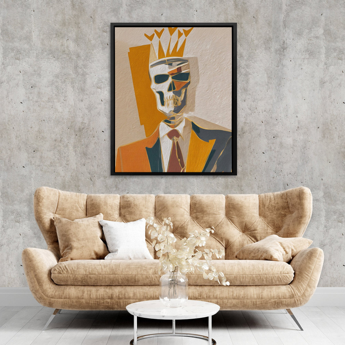 Crowned Corporate Mortality - Luxury Wall Art