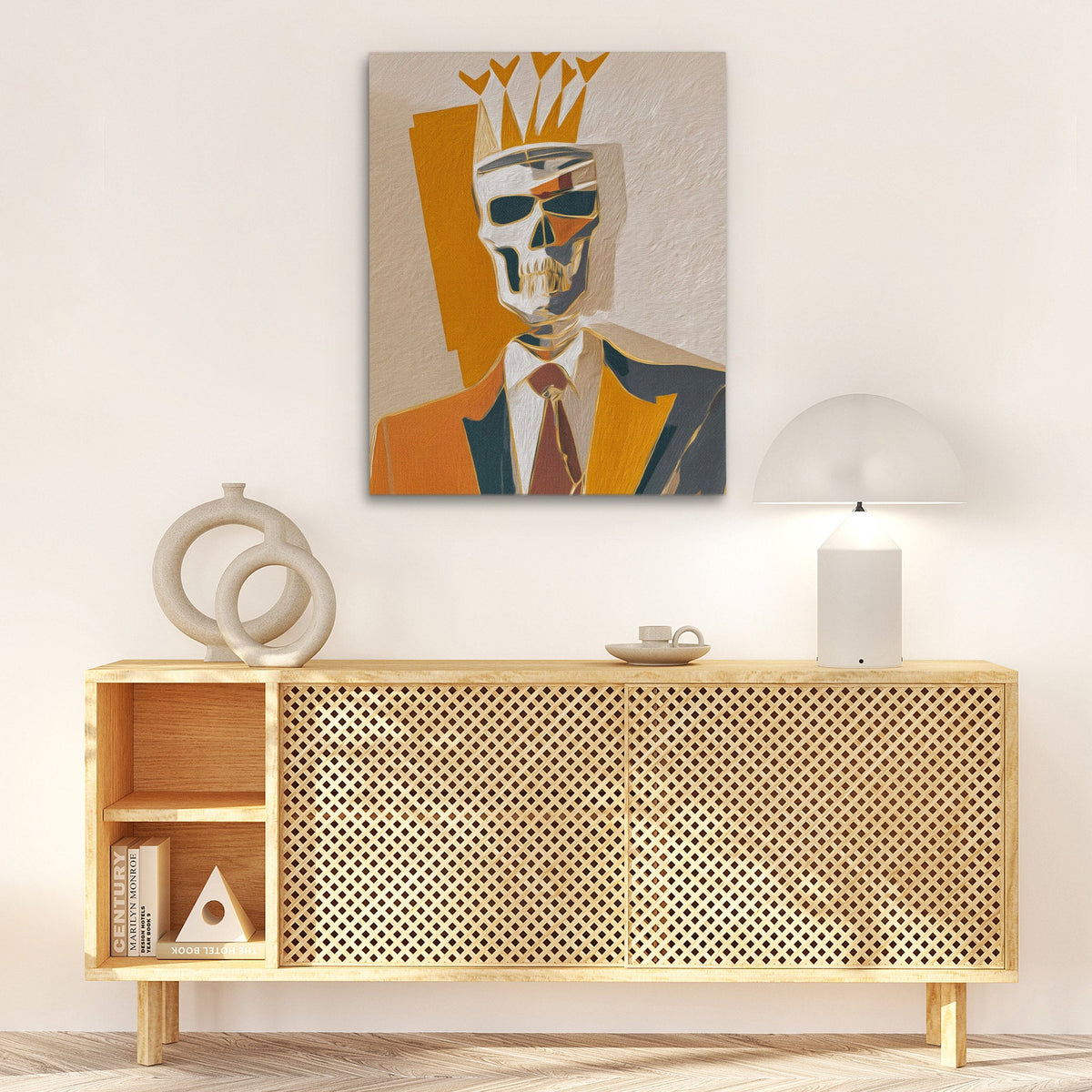 Crowned Corporate Mortality - Luxury Wall Art