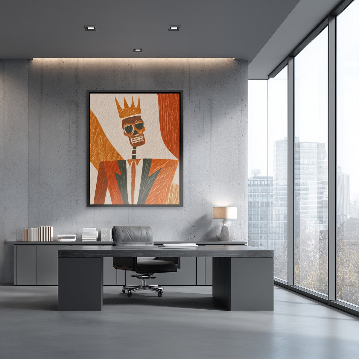 Crowned Death Executive - Luxury Wall Art