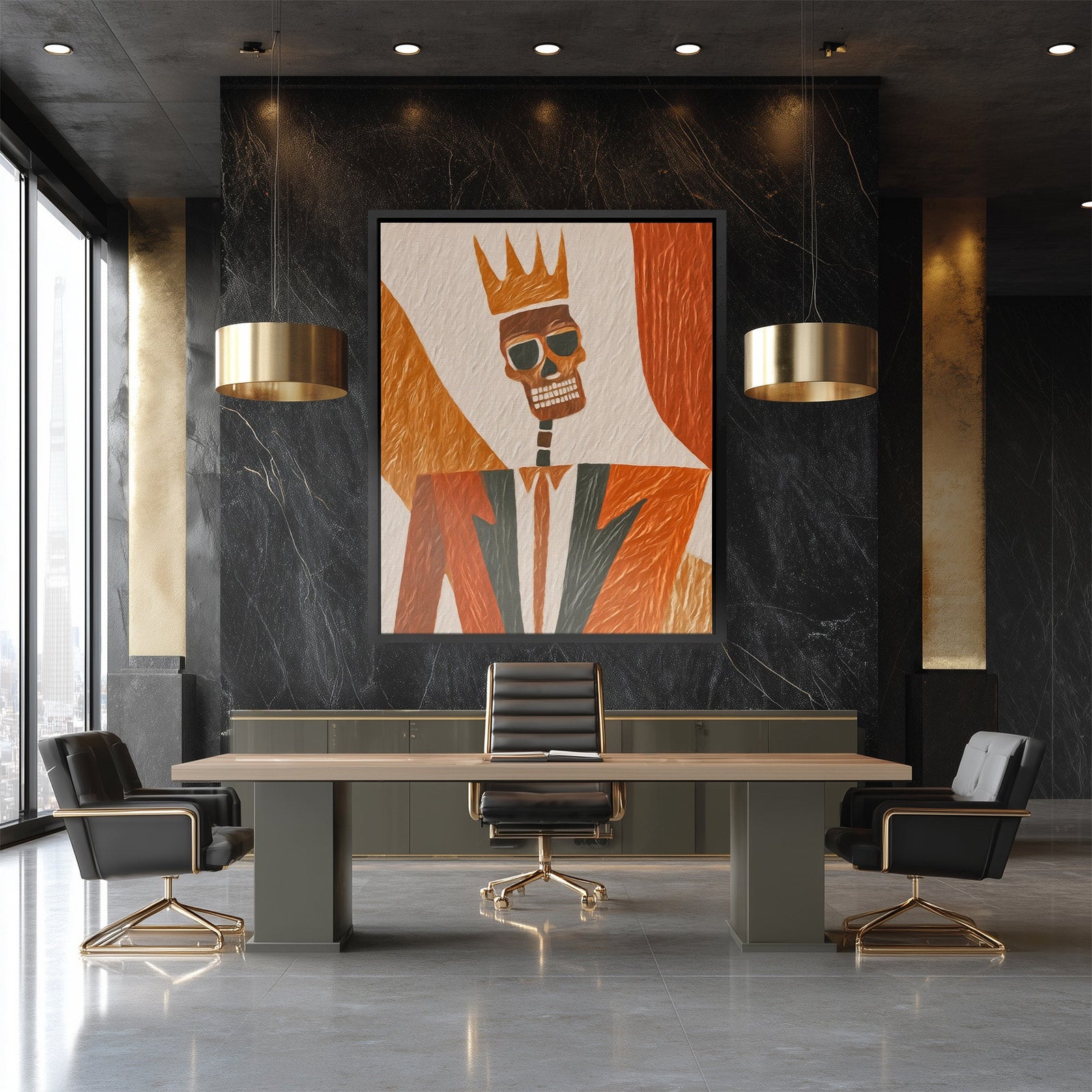 Crowned Death Executive - Luxury Wall Art