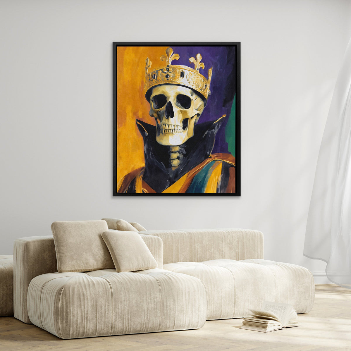 Crowned Death Portrait II - Luxury Wall Art