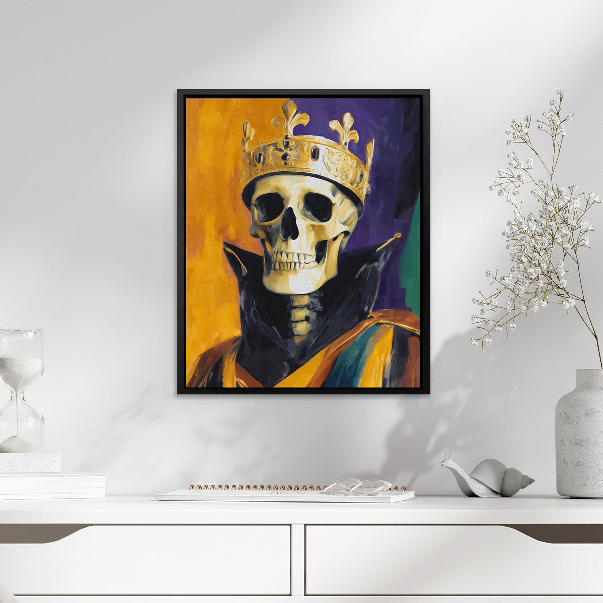 Crowned Death Portrait II - Luxury Wall Art