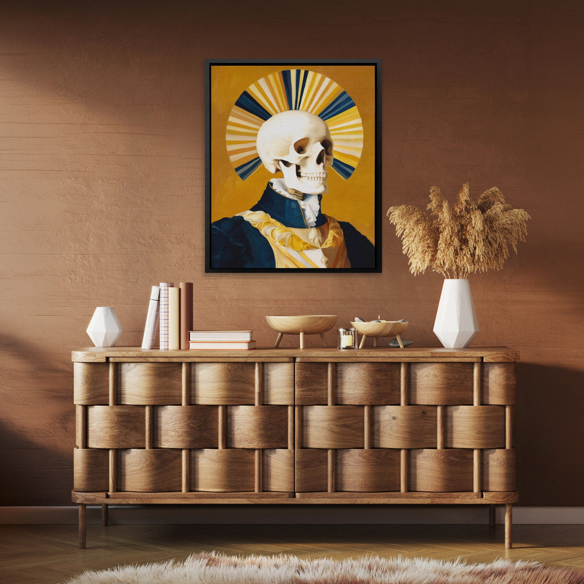 Crowned Death Portrait - Luxury Wall Art