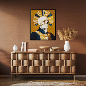 Crowned Death Portrait - Luxury Wall Art