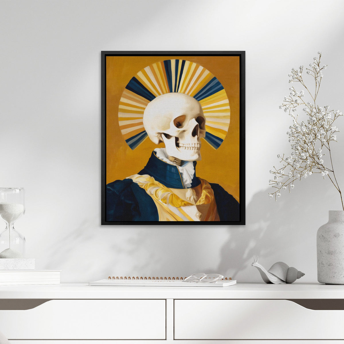 Crowned Death Portrait - Luxury Wall Art