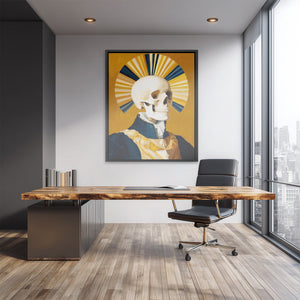 Crowned Death Portrait - Luxury Wall Art