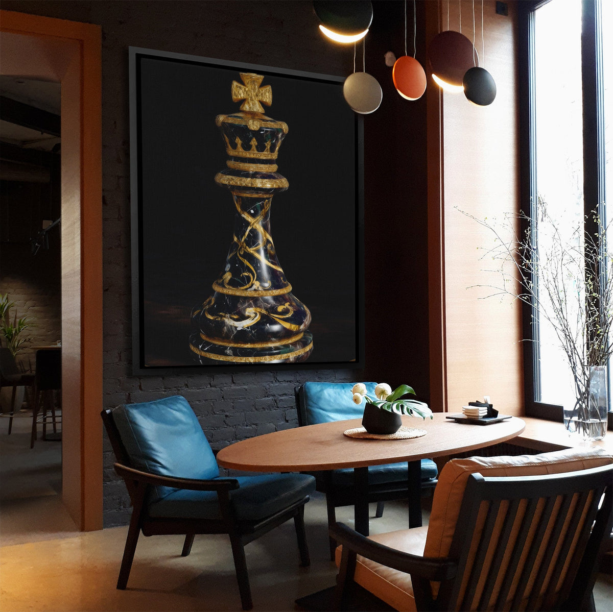Crowned Midnight Authority - Luxury Wall Art