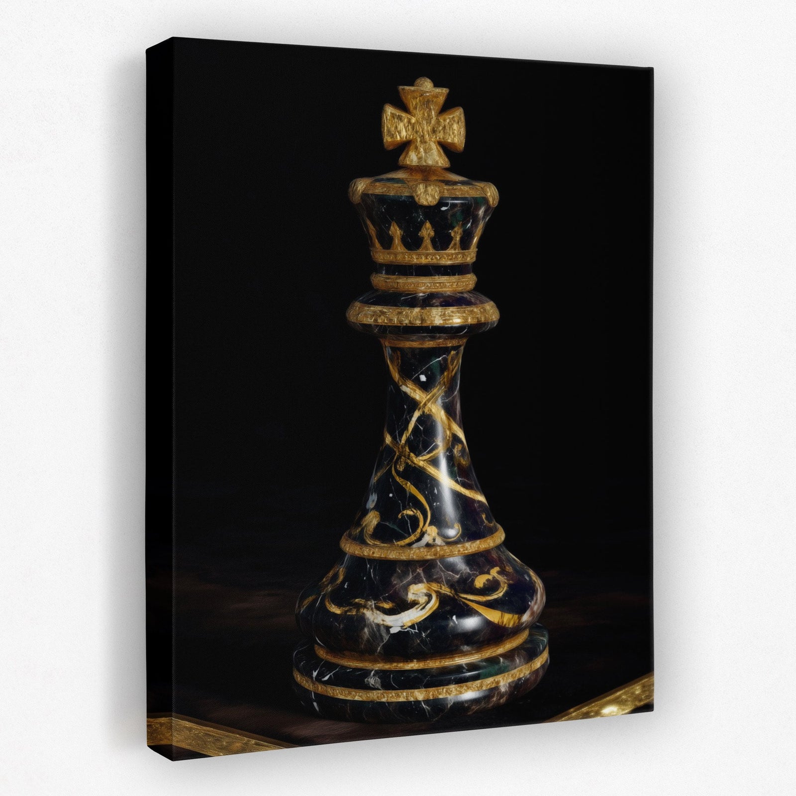 Crowned Midnight Authority - Luxury Wall Art