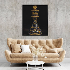 Crowned Midnight Authority - Luxury Wall Art
