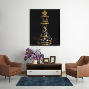 Crowned Midnight Authority - Luxury Wall Art