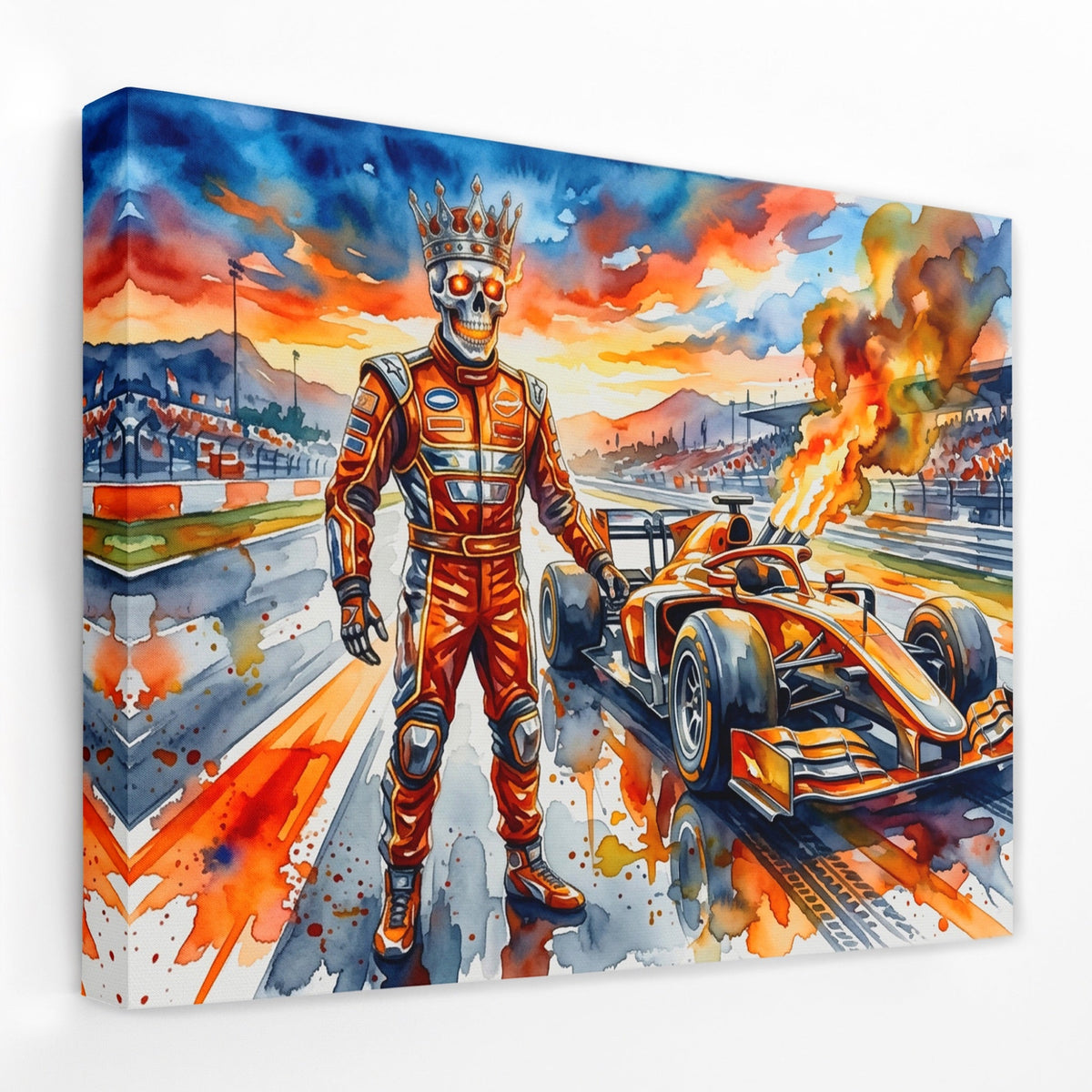 Crowned Racer Blaze - Luxury Wall Art