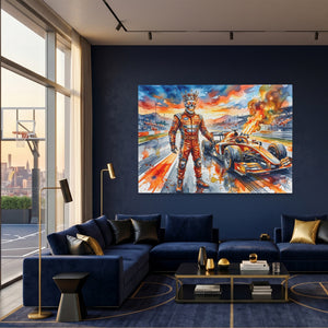 Crowned Racer Blaze - Luxury Wall Art