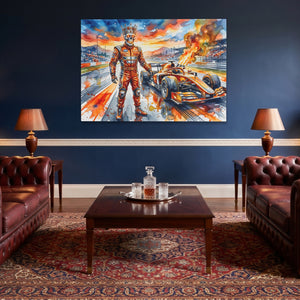 Crowned Racer Blaze - Luxury Wall Art