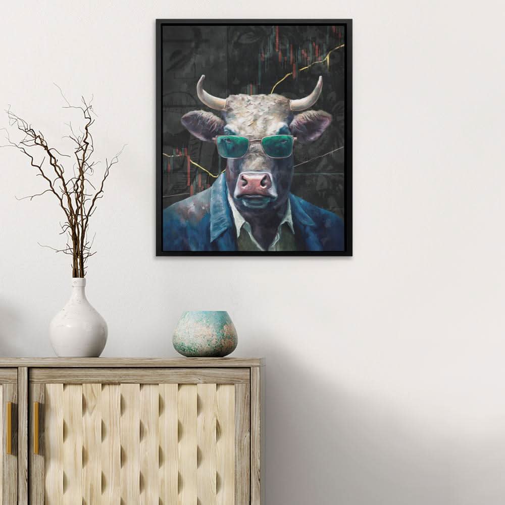 Crypto Bull - Bullish Canvas Print