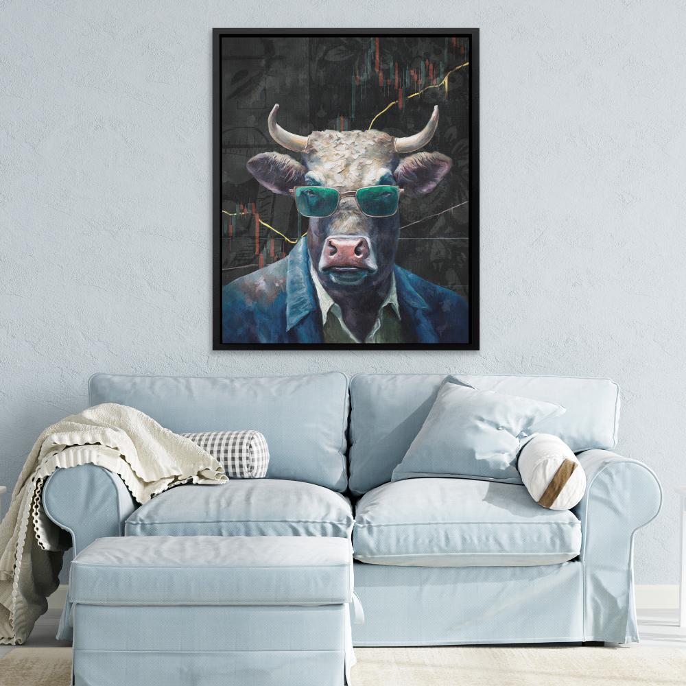 Crypto Bull - Luxury Wall Art