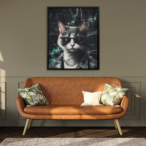 Crypto Cat - Luxury Wall Art