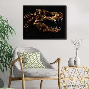 Crypto Dinosaur - Luxury Wall Art