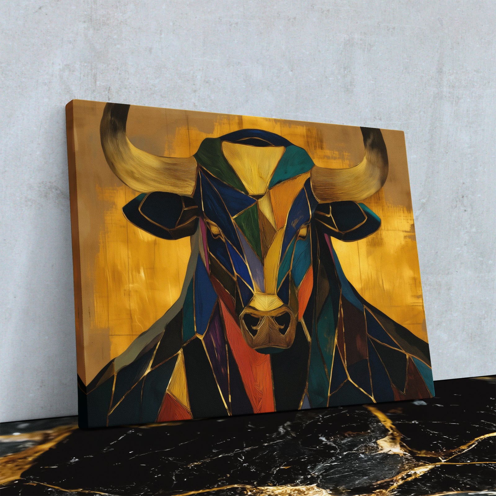 Crystal Bull Genesis - Luxury Wall Art