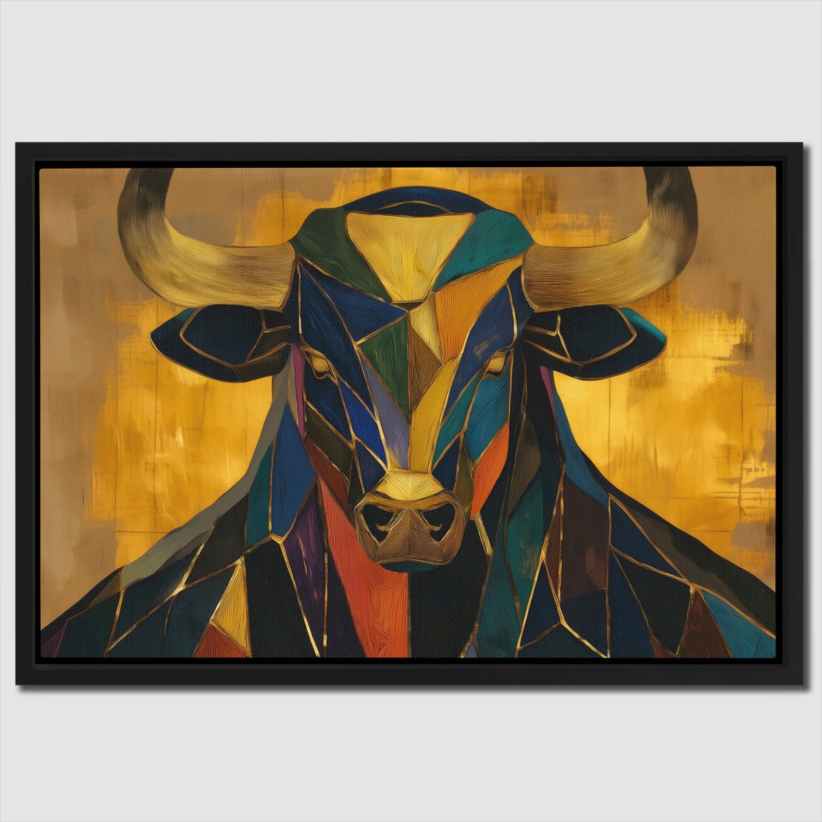 Crystal Bull Genesis - Luxury Wall Art