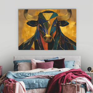 Crystal Bull Genesis - Luxury Wall Art