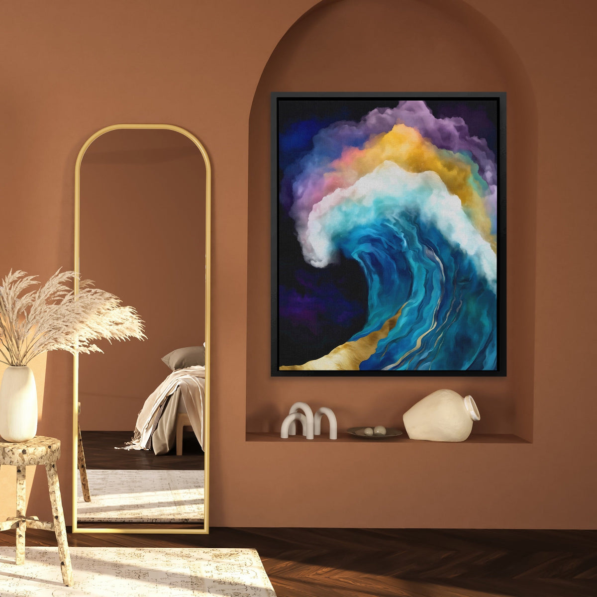 Curling Wave Barrel - Luxury Wall Art