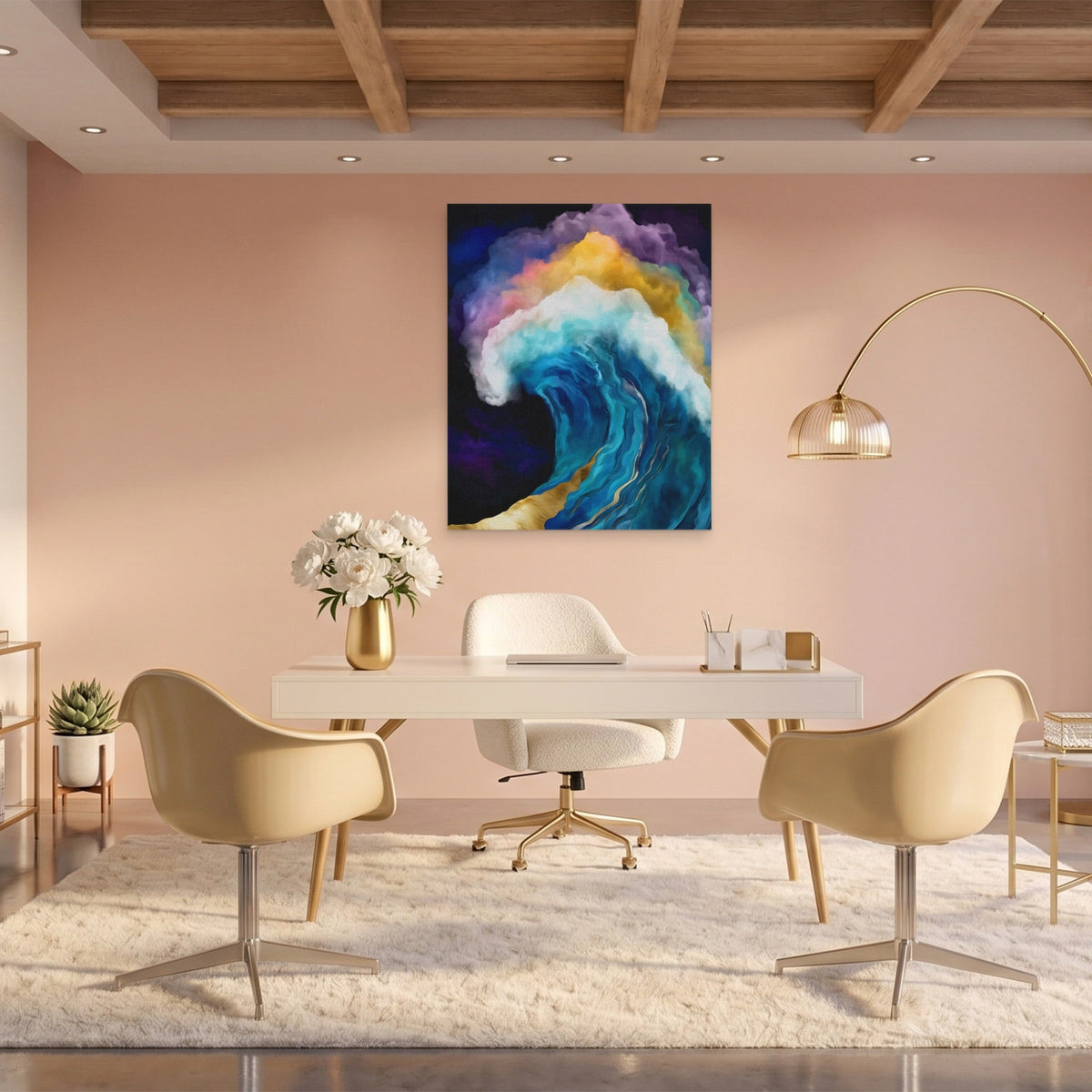 Curling Wave Barrel - Luxury Wall Art
