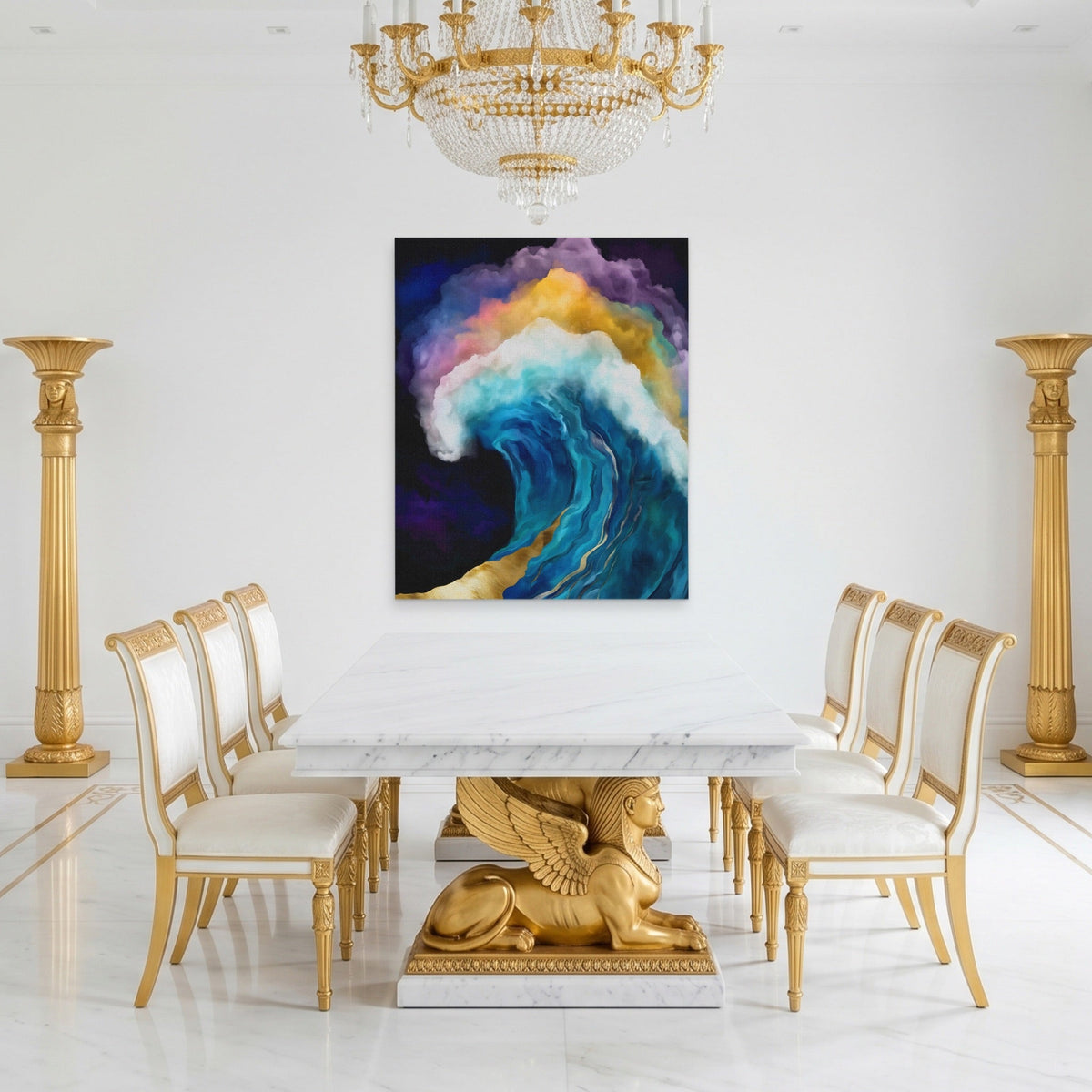 Curling Wave Barrel - Luxury Wall Art