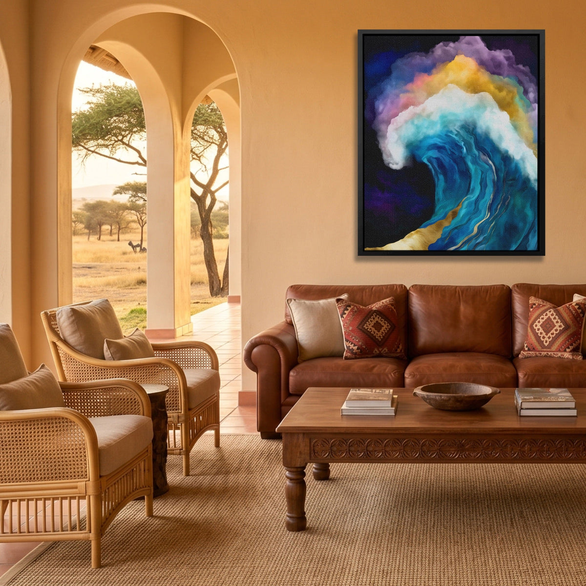 Curling Wave Barrel - Luxury Wall Art
