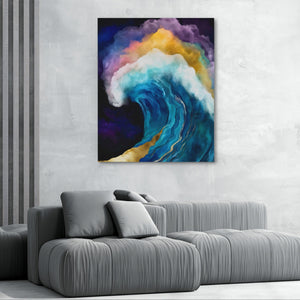 Curling Wave Barrel - Luxury Wall Art