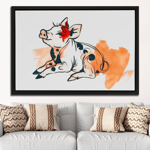 Cute Piggy - Luxury Wall Art