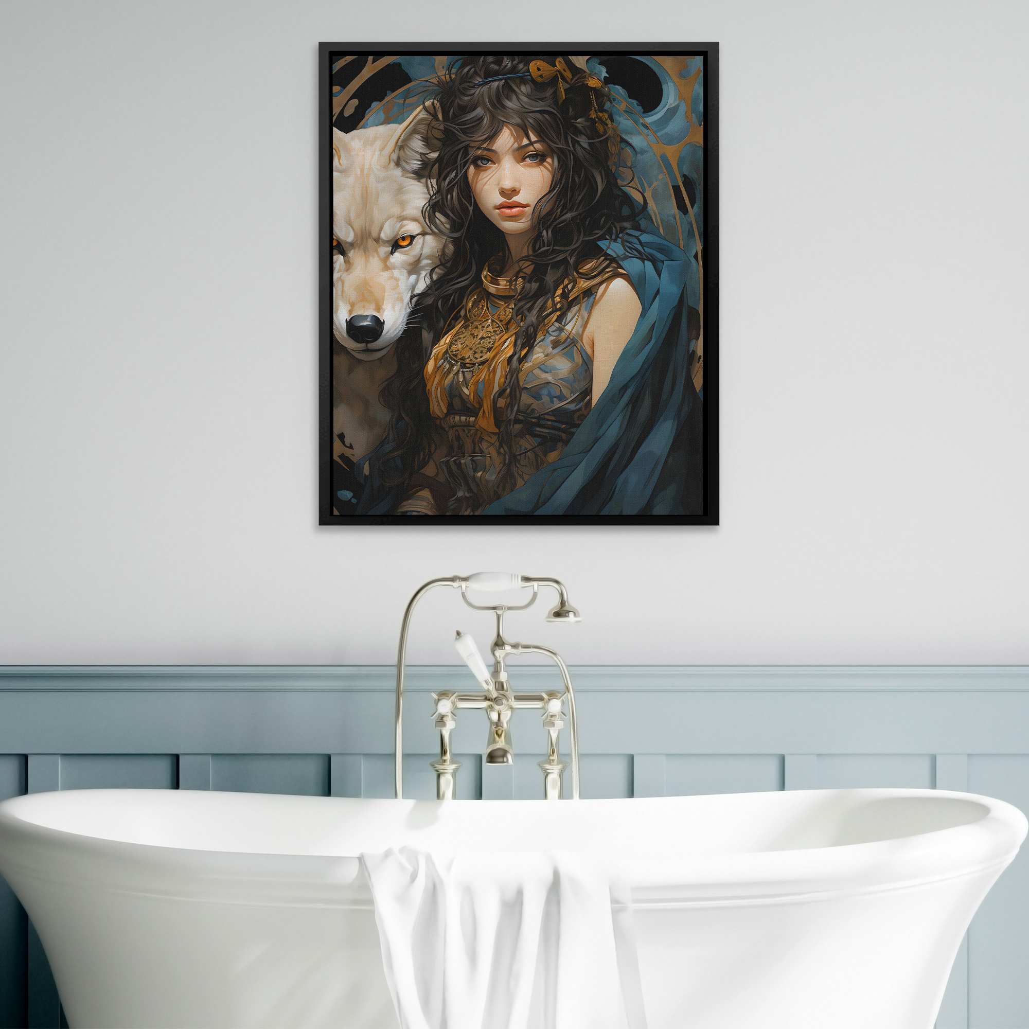 Cyan Canine - Luxury Wall Art