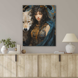 Cyan Canine - Luxury Wall Art