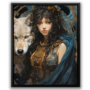 Cyan Canine - Luxury Wall Art