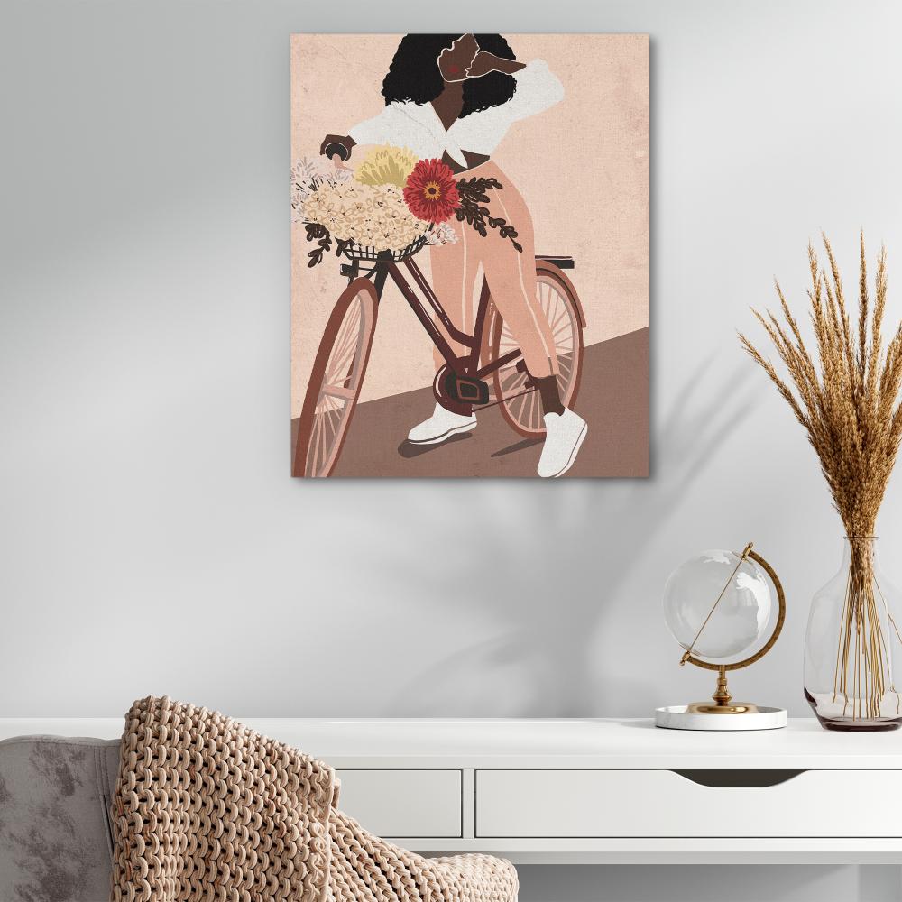 Cyclist Abstract - Luxury Wall Art