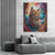 a painting of a cat in a living room