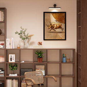 a room with a chair and a book shelf